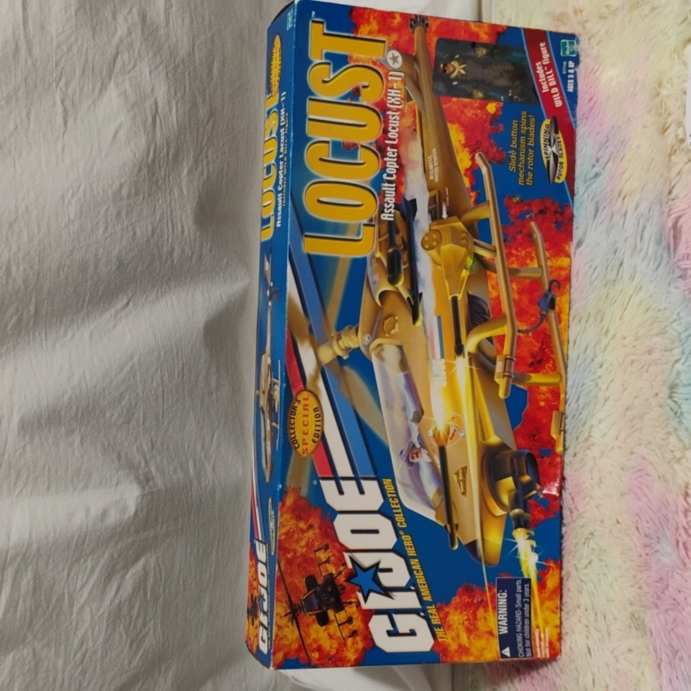 (#A1) NIB G.I. Joe Vtg 2000 Assault Copter Locust Complete/ Wild Bill Figure
